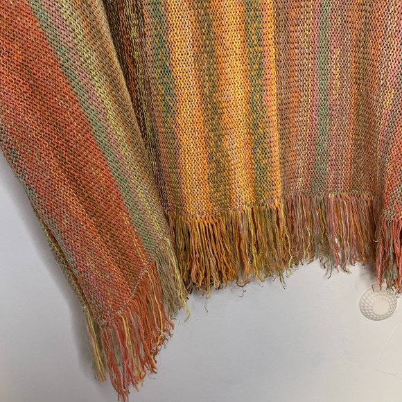 NEW Free People Radiate oversized boho poncho pullover sweater Small - Picture 6 of 9